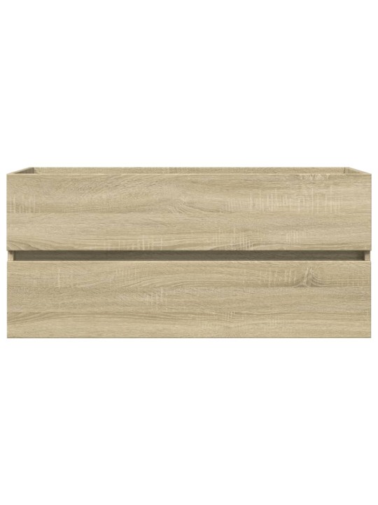 Izlietnes skapītis, ozolkoka, 100x38,5x45 cm, inženierijas koks