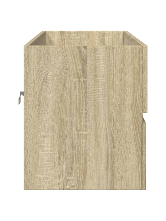 Izlietnes skapītis, ozolkoka, 100x38,5x45 cm, inženierijas koks