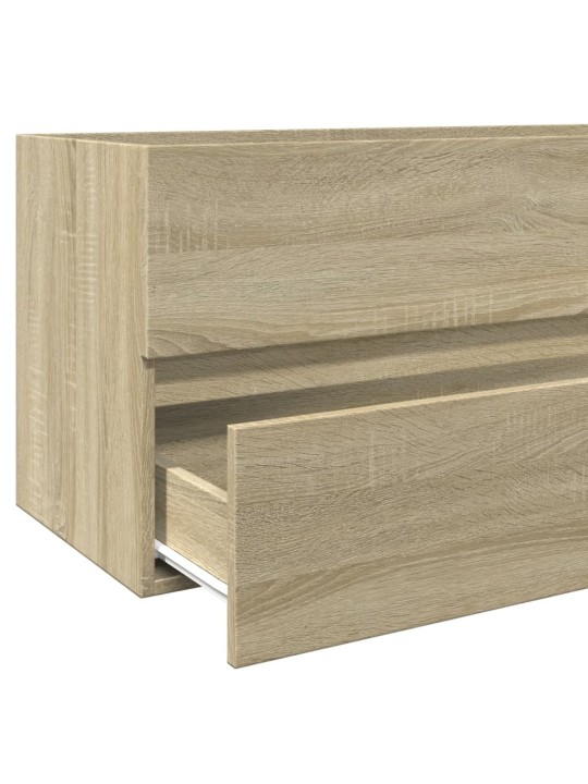 Vannasistabas skapis ar spoguli, sonomas ozols, 80x38,5x45 cm