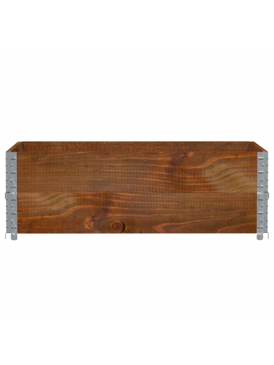 Dārza puķu kaste, brūns, 120x80 cm, priedes masīvkoks