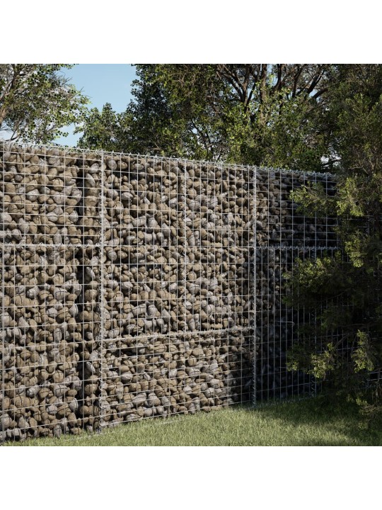 Gabiona grozs ar vāku, 100x50x150 cm, cinkota dzelzs