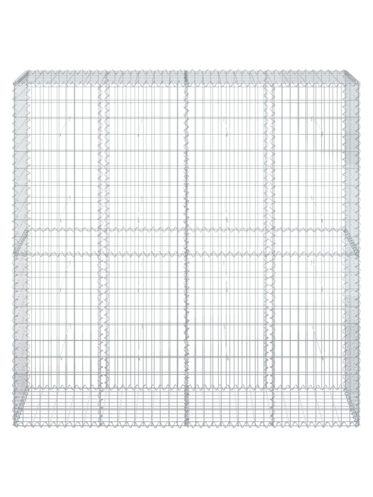Gabiona grozs ar vāku, 200x50x200 cm, cinkota dzelzs