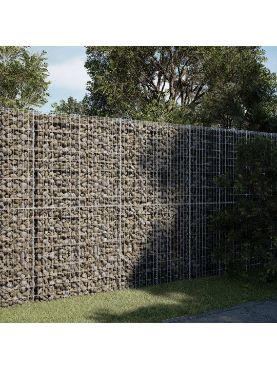 Gabiona grozs ar vāku, 200x50x200 cm, cinkota dzelzs