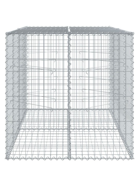 Gabiona grozs ar vāku, 200x100x100 cm, cinkota dzelzs