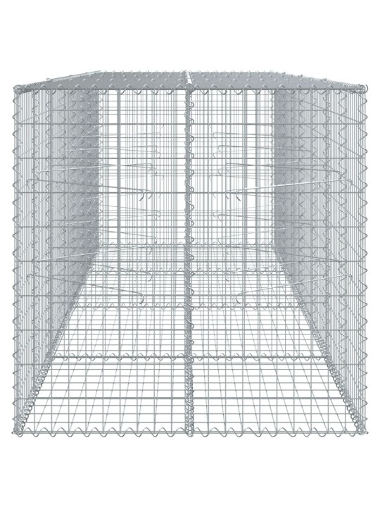 Gabiona grozs ar vāku, 400x100x100 cm, cinkota dzelzs