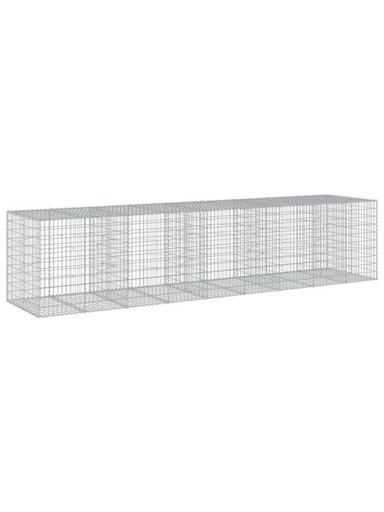 Gabiona grozs ar vāku, 450x100x100 cm, cinkota dzelzs