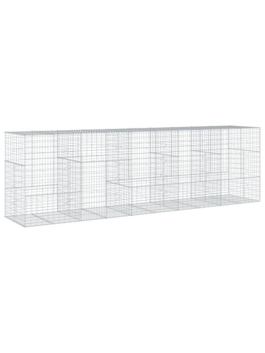 Gabiona grozs ar vāku, 500x100x150 cm, cinkota dzelzs