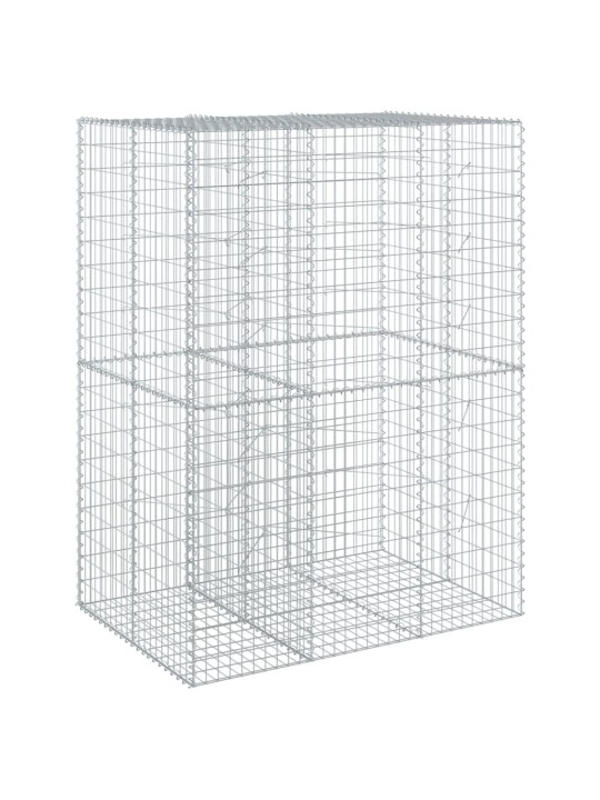 Gabiona grozs ar vāku, 150x100x200 cm, cinkota dzelzs
