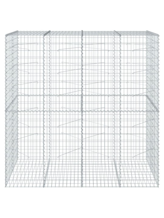 Gabiona grozs ar vāku, 200x100x200 cm, cinkota dzelzs
