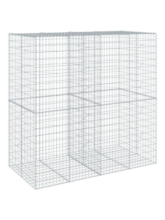 Gabiona grozs ar vāku, 200x100x200 cm, cinkota dzelzs