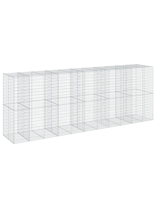 Gabiona grozs ar vāku, 550x100x200 cm, cinkota dzelzs