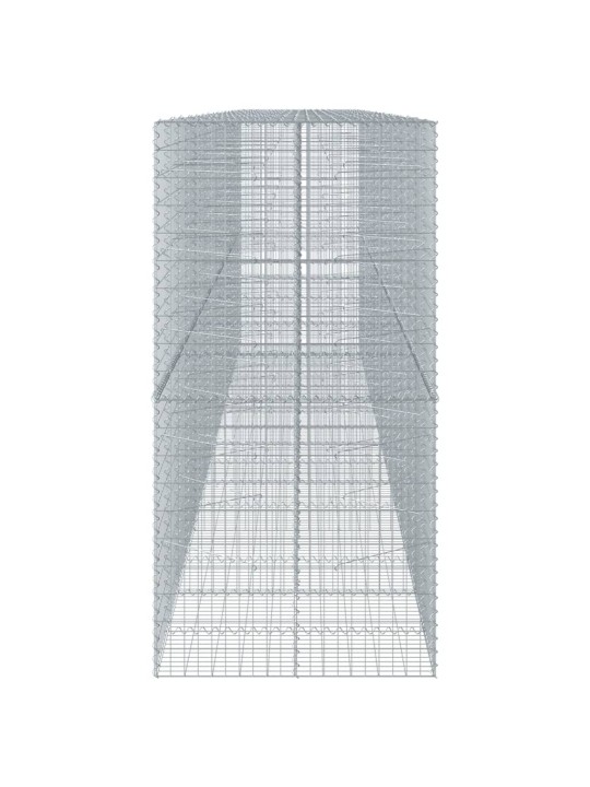 Gabiona grozs ar vāku, 800x100x200 cm, cinkota dzelzs