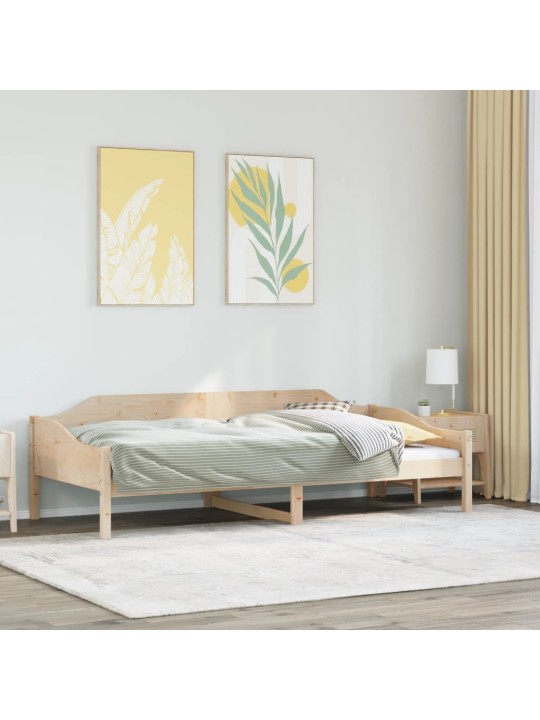 Gulta bez matrača, 90x200 cm, priedes masīvkoks