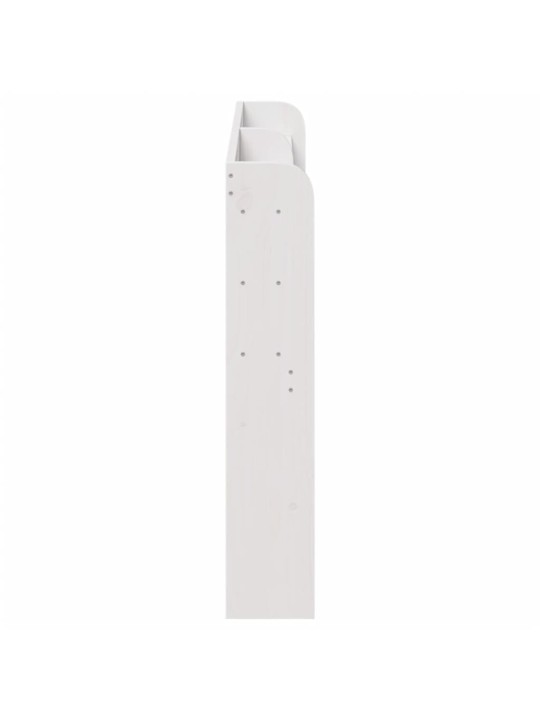 Galvgalis ar plauktiem, balts, 140 cm, priedes masīvkoks
