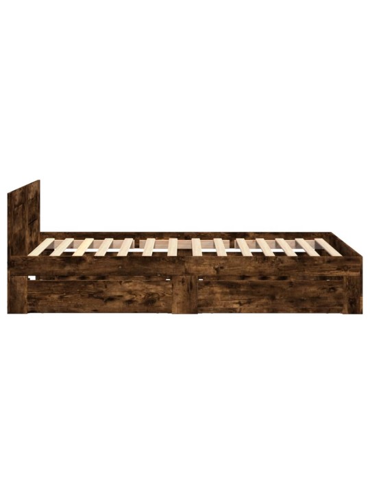 Gultas rāmis ar galvgali, ozola, 75x190 cm, inženierijas koks