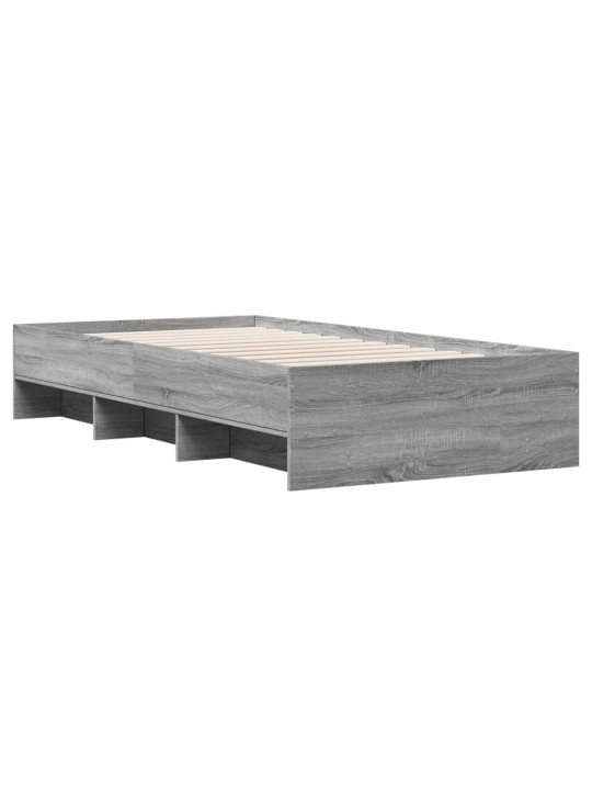 Gultas rāmis, pelēka ozolkoka, 100x200 cm, inženierijas koks