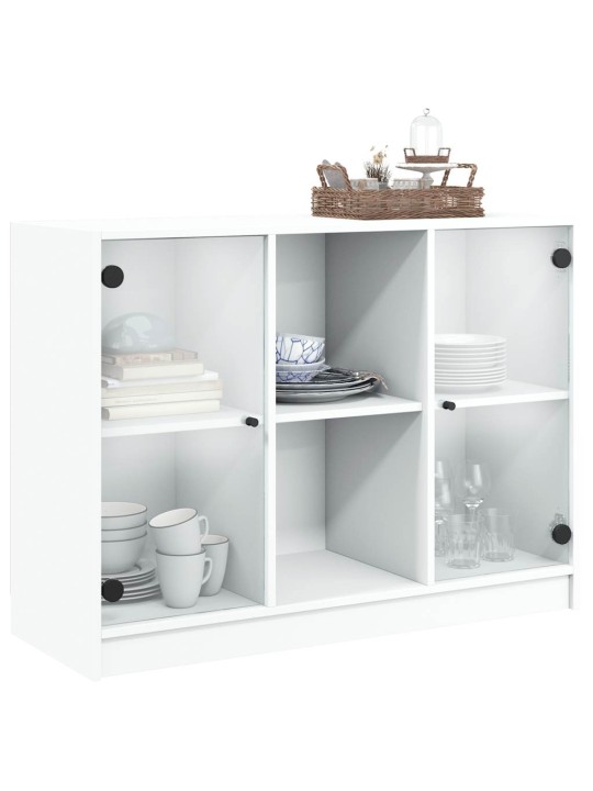 Kumode, balta, 102x37x75,5 cm, inženierijas koks