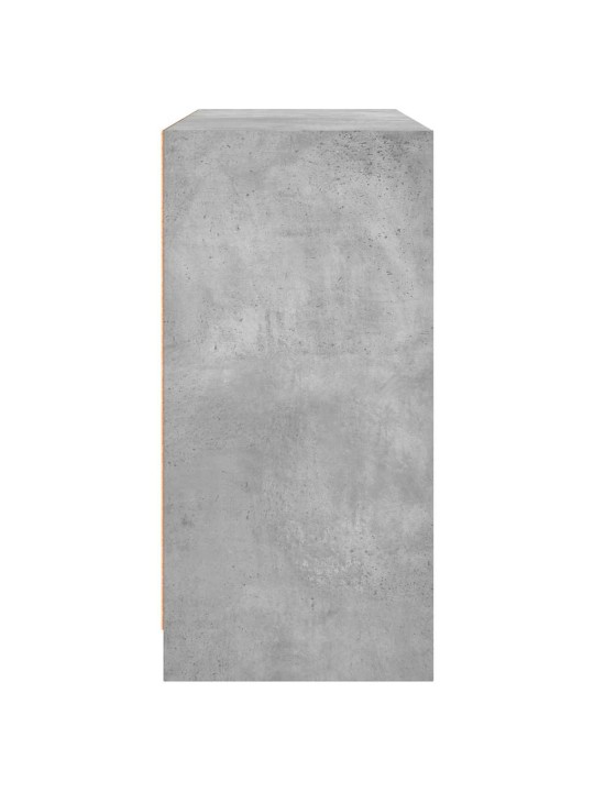 Kumode, betona pelēka, 102x37x75,5 cm, inženierijas koks