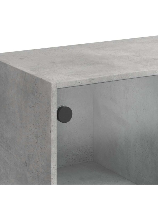 Kumode, betona pelēka, 102x37x75,5 cm, inženierijas koks