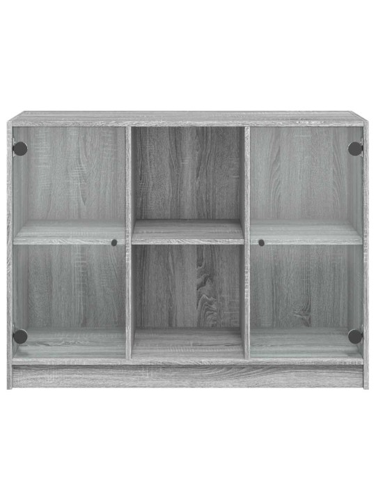 Kumode, pelēka ozolkoka, 102x37x75,5 cm, inženierijas koks