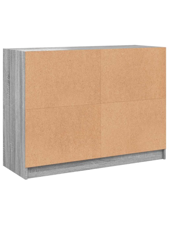 Kumode, pelēka ozolkoka, 102x37x75,5 cm, inženierijas koks