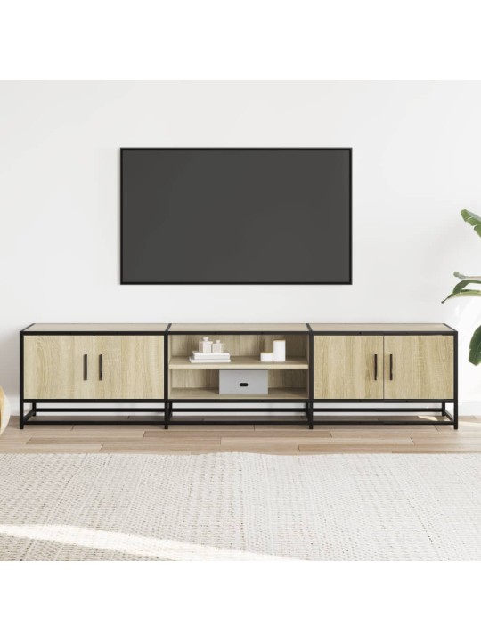 Tv skapītis, ozolkoka krāsa, 180x35x41 cm, konstruēts koks