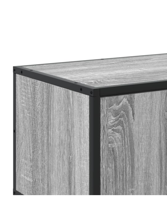 Tv skapītis, pelēka ozolkoka, 180x35x41 cm, inženierijas koks
