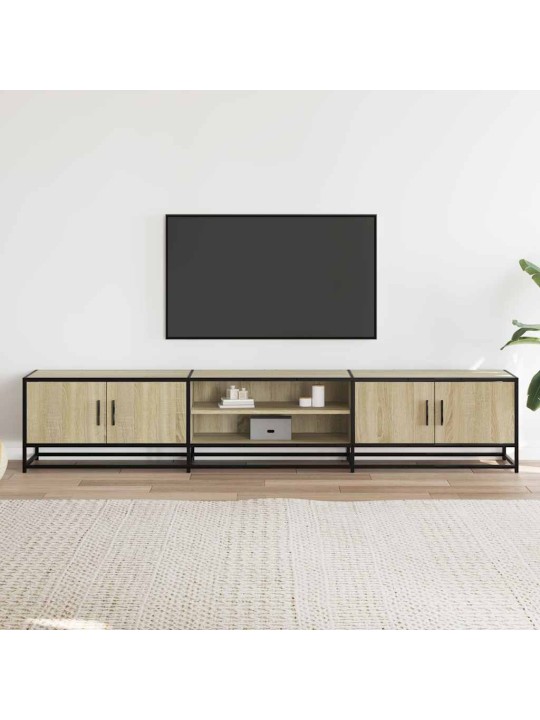 Tv skapītis, ozolkoka krāsa, 210x35x41 cm, inženierijas koks
