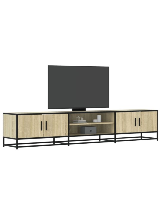 Tv skapītis, ozolkoka krāsa, 210x35x41 cm, inženierijas koks