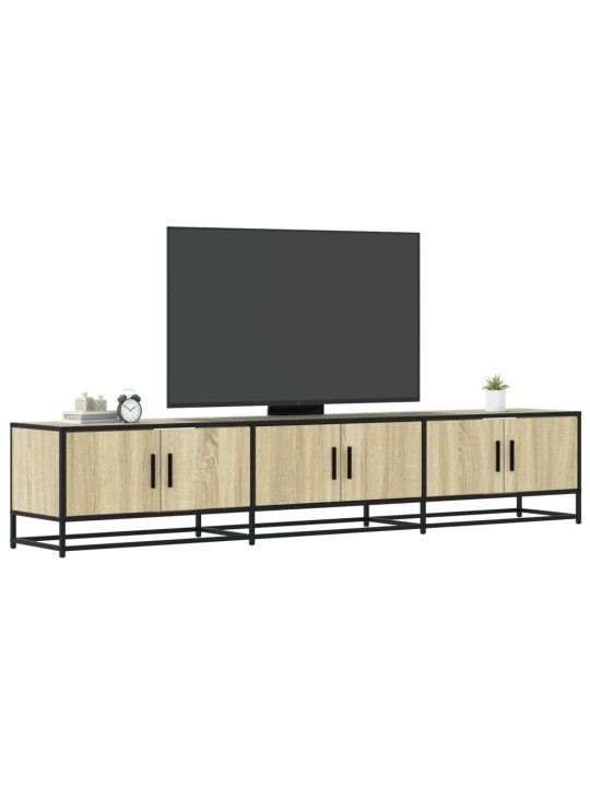 Tv skapītis, ozolkoka krāsa, 210x35x41 cm, inženierijas koks