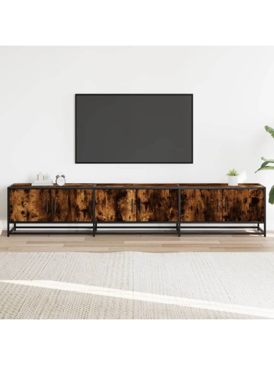 Tv skapītis, ozolkoka krāsā, 210x35x41 cm, inženierijas koks