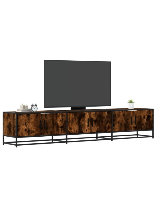 Tv skapītis, ozolkoka krāsā, 210x35x41 cm, inženierijas koks