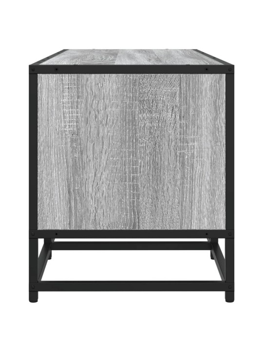 Tv skapītis, pelēka ozolkoka, 210x35x41 cm, inženierijas koks