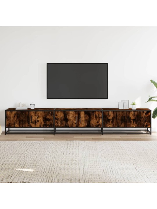 Tv skapītis, ozolkoka krāsā, 240x35x41 cm, inženierijas koks
