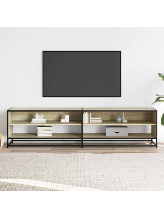 Tv skapītis, ozolkoka krāsa, 180,5x40x46 cm, inženierijas koks