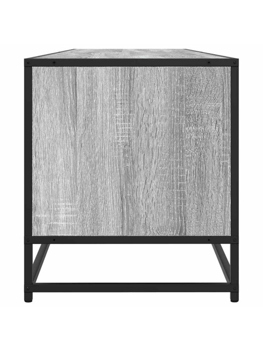 Tv skapītis, pelēka koka, 180,5x40x46 cm, inženierijas koks