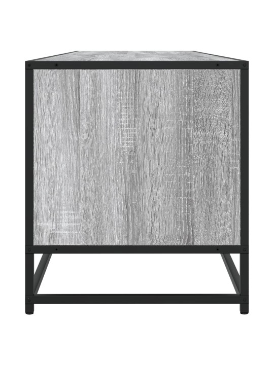 Tv skapītis, pelēka koka, 180x40x46 cm, inženierijas koks