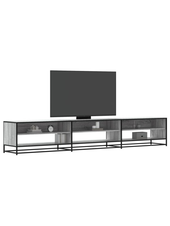 Tv skapītis, pelēka ozola krāsa, 270x40x46cm, inženierijas koks