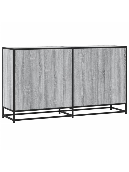 Kumode, pelēka ozolkoka, 134x35x76 cm, inženierijas koks