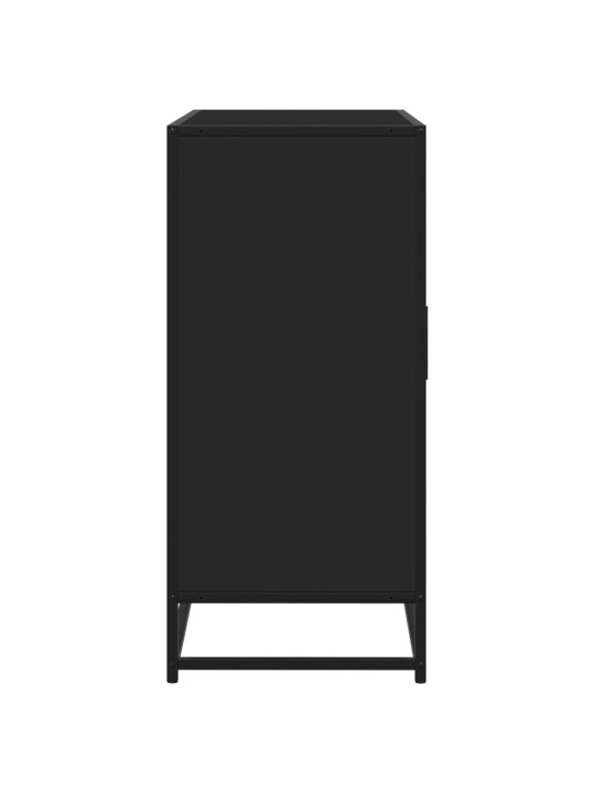 Plaukts, melns, 92x35x76 cm, inženierijas koks