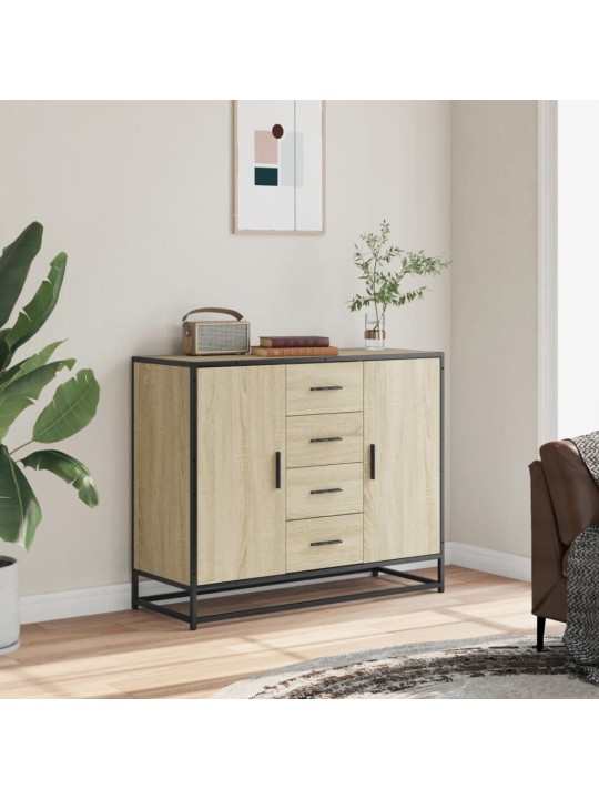 Kumode, ozolkoka krāsa, 92x35x76 cm, inženierijas koks