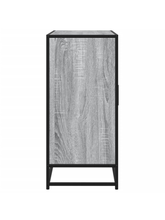 Kumode, pelēka ozolkoka, 92x35x76 cm, inženierijas koks