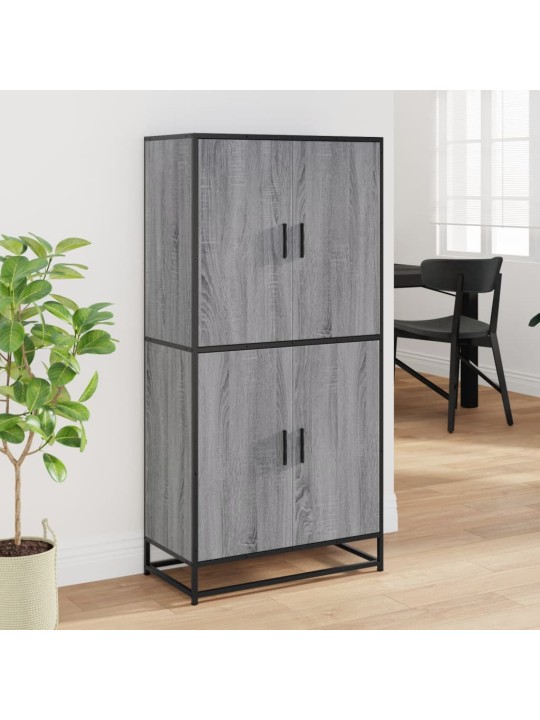 Augstā dēlis pelēka ozolkoka 68x35x139 cm inženierijas koks