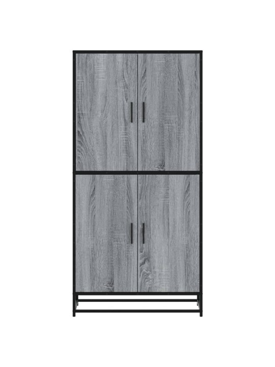 Augstā dēlis pelēka ozolkoka 68x35x139 cm inženierijas koks