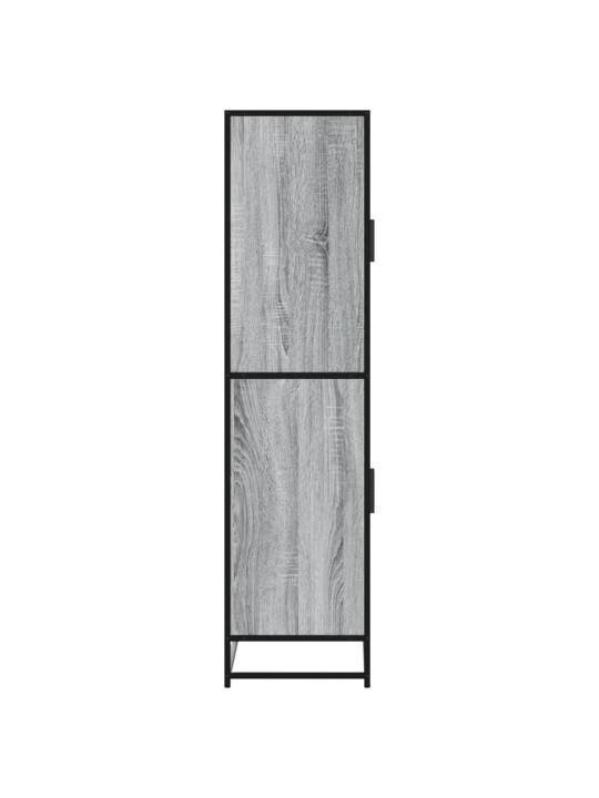 Augstā dēlis pelēka ozolkoka 68x35x139 cm inženierijas koks