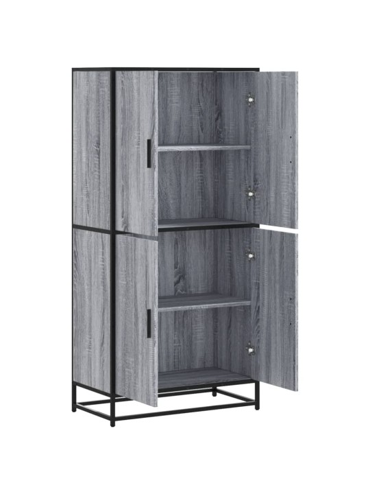 Augstā dēlis pelēka ozolkoka 68x35x139 cm inženierijas koks