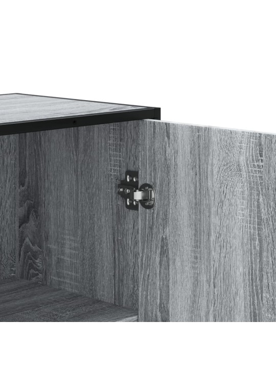 Augstā dēlis pelēka ozolkoka 68x35x139 cm inženierijas koks