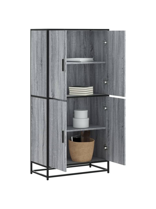 Augstā dēlis pelēka ozolkoka 68x35x139 cm inženierijas koks