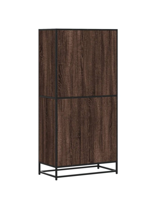 Augstā dēlis brūna ozolkoka 68x35x139 cm inženierijas koks