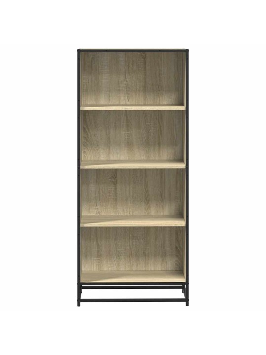 Grāmatu plaukts, ozola krāsa, 60x35x139 cm, inženierijas koks